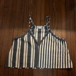 LOVE RICHE Striped Blouse